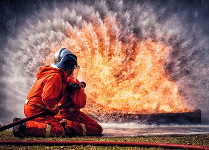 Fire training centre home & dry with Condair